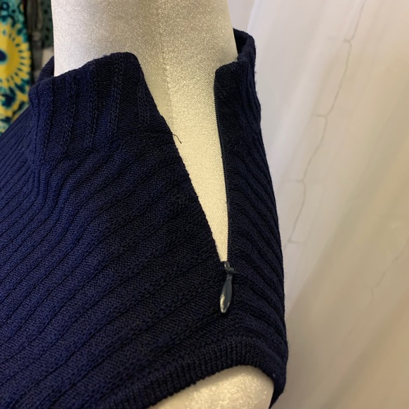 St.John high neck ribbed Sleeveless top - Picture 3 of 5